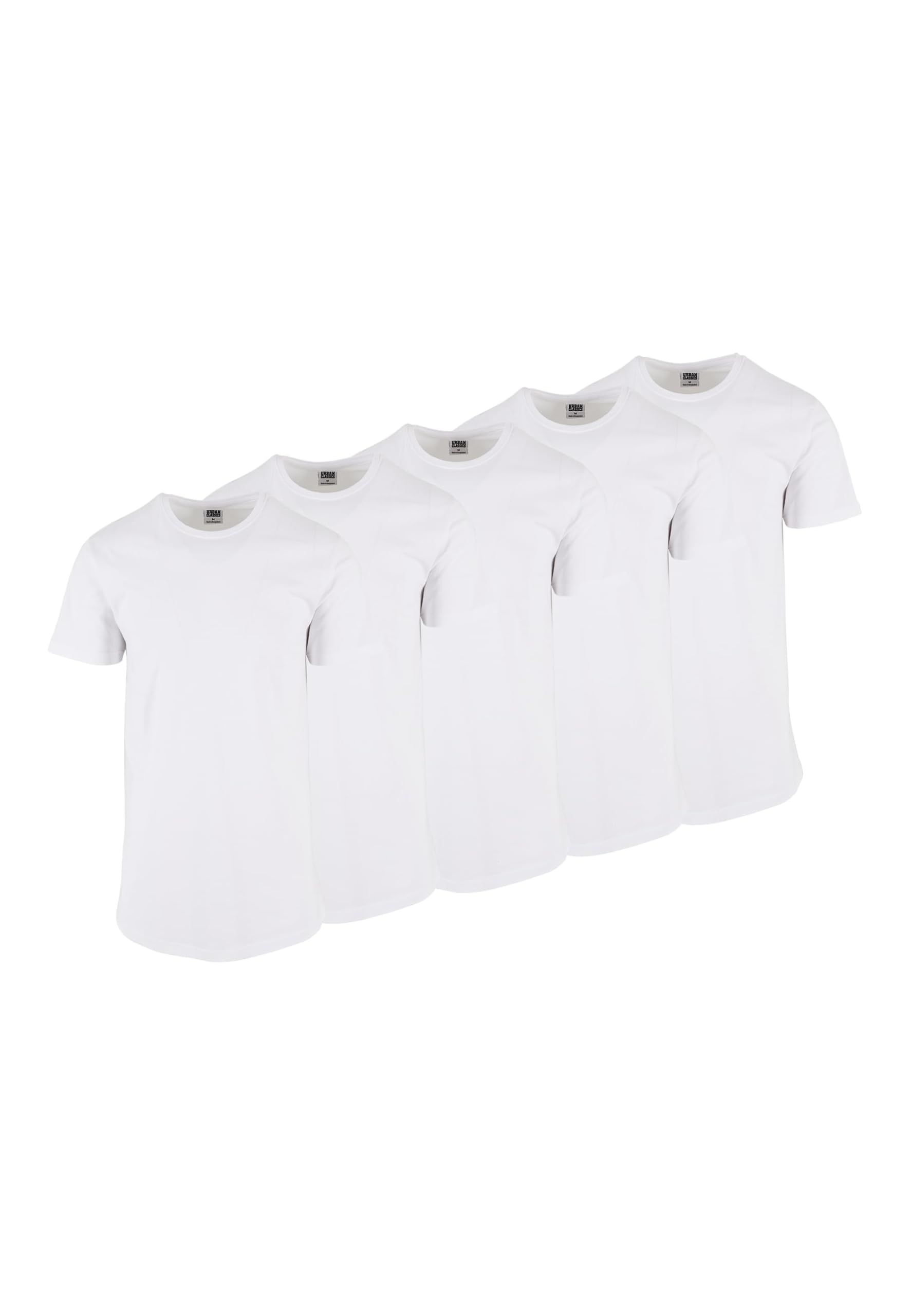 Urban Classics Herren Shaped Long T-Shirt 1/3/5er-Pack