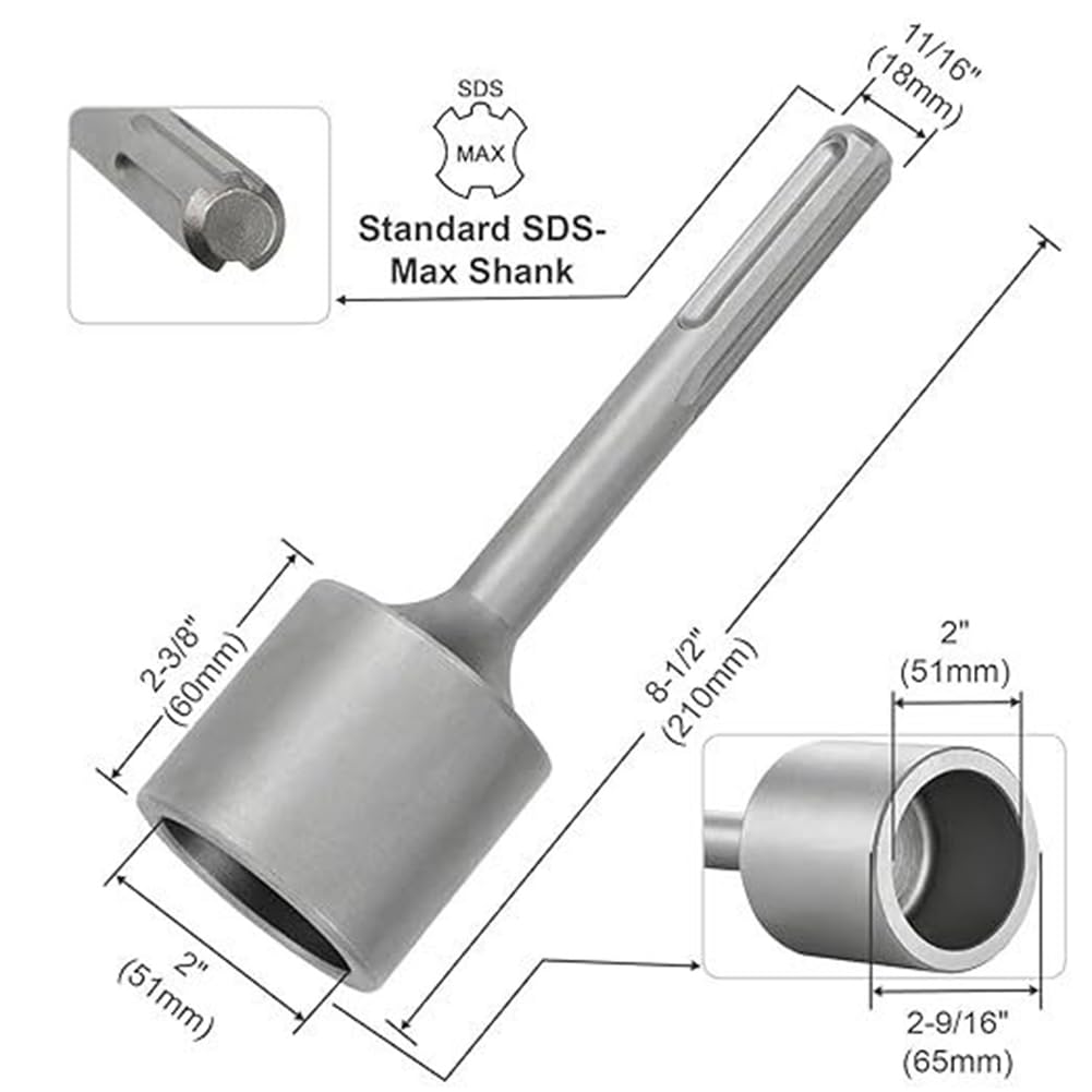 T Post Sterownik, 2 Cale SDS Max Słupek T Sterownik I Ogrodzenie Słupek Praca Z Wbijakiem, Pręt Uziemiający Wbijak Bity Adaptera Dla SDS Max Obrotowe Młotowiertarka