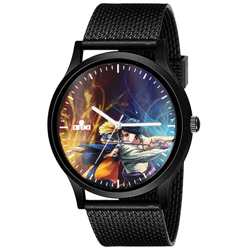 AROA Watch New Watch for Here is A Bunch of Naruto Model : 540 Black Metal Type Analog Black Strap Watch Multicolor Dial for Men Stylish Watch for Boys (B0C4TVQRD3) Amazon Price History, Amazon Price Tracker