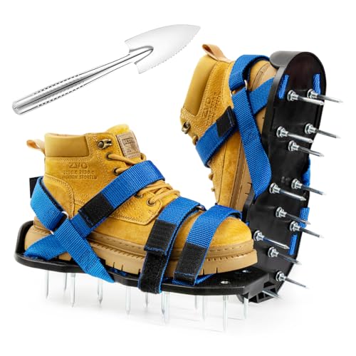 Bakulala Lawn Aerator Shoes with Stainless Steel Shovel