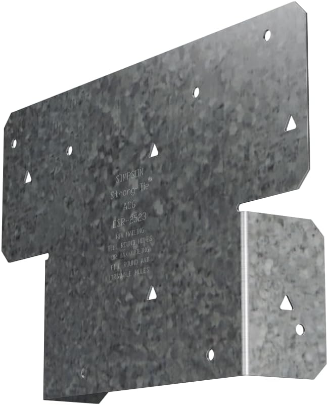 Simpson Strong-Tie AC6Z AC ZMAX Galvanized Adjustable Post Cap for 6X (Pack of 20)