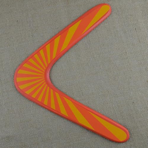 GALPADA Boomerang de Madera en Forma de V Volador 2pcs Naranja Equipo Deportivo al Aire Libre Maniobrable Retornante para Adultos Recreativo miniatura 4