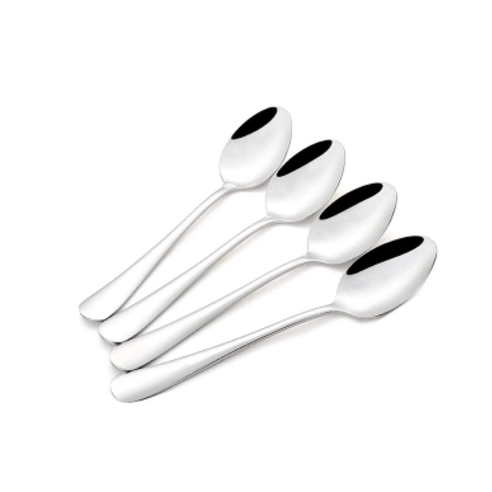 Xixik Long spoon, 12-piece latte macchiato spoon, stainless steel, polished coffee spoon, reusable economical cappuccino spoon, teaspoon, iced coffee spoon, yoghurt spoon, soup spoon, 17 cm.