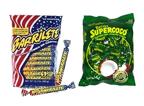 New Barrilete Chewy Fruit Candy Pack and Turron Supercoco Coconut Candy Pack