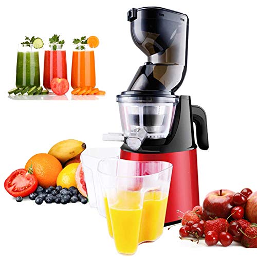 Juicer Machines, Exprimidor de prensa en frío, Extractor de exprimidor de masticación lenta, Función inversa del motor silencioso, Fácil de limpiar, Libre de BPA para jugo vegetal de frutas de alto