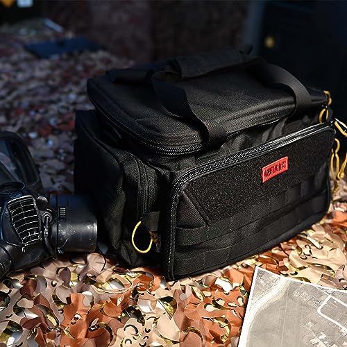 OneTigris Range Bag, Einsatztasche Polizei Tasche Taktisch Waffentasche für Jagd Schießstand Angeln Wandern Outdoor, Schwarz