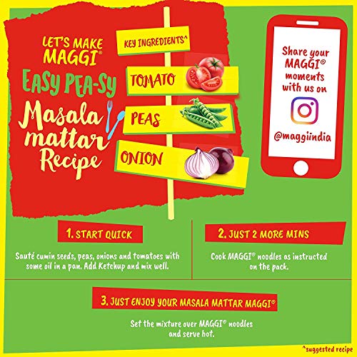 Maggi 2-Minute Instant Noodles Masala 70g (Pack of 5) Unique|