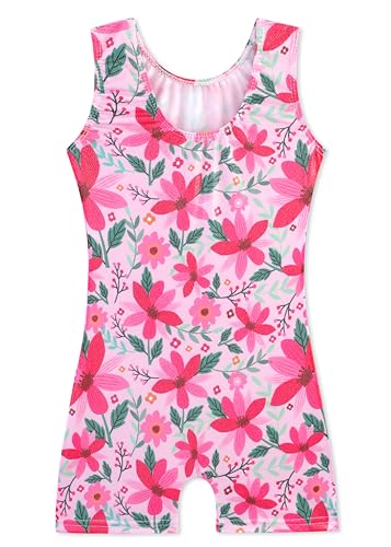 Image of HOZIY Gymnastics Leotards for Girls Unicorn Aurora Rainbow Mermaid Dinosaur Cupcake Sparkle Biketard Toddlers Kids Children