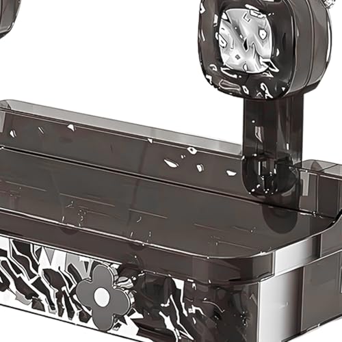 Étagère de douche d'angle sans perçage avec panier de rangement perforé - 7