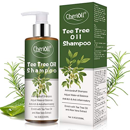 Tee Tree Oil Shampoo, Anti Dandruff Shampoo, Anti Drating Dandruff, Hair Loss , Shampoo for Dandruff Oily Scalp, Adjust Water-oil Balance & Anti-inflammatory