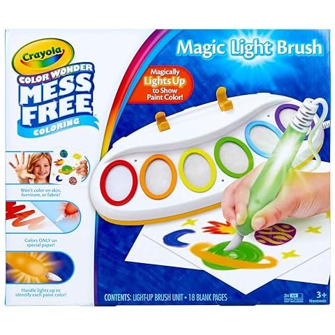 Crayola Color Wonder Magic Light Brush, Mess Free Painting Station for Kids, Holiday Gift for Kids, Toddler Toys & Activities, Ages 3, 4, 5 Cover