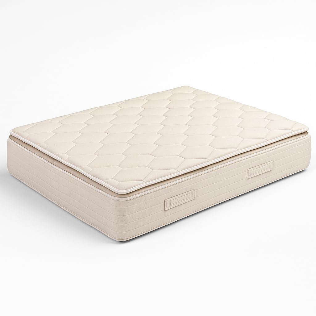 PIKOLIN Colchón de Muelles Normablock Pillow Top con Topper Integrado una Cara CM11046 Firmeza Media con Altura 33 cm Confort con Efecto Micromasaje