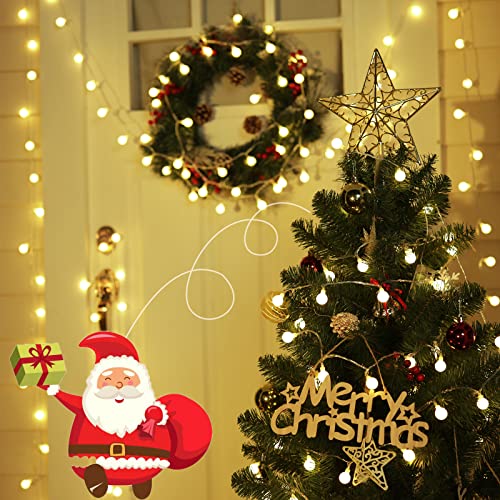 Minetom Mini Globe String Lights, 66 Ft. 200 Led Fairy String Lights Plug In, 8 Modes With Remote, Decor For Indoor Outdoor Party Wedding Christmas Tree Garden, Warm White #TOP2