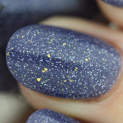 Image of ILNP Better Days - Muted Midnight Blue Holographic Nail Polish