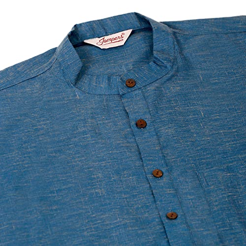 Image of Jompers Men's Cotton Ethnic Solid Kurta.