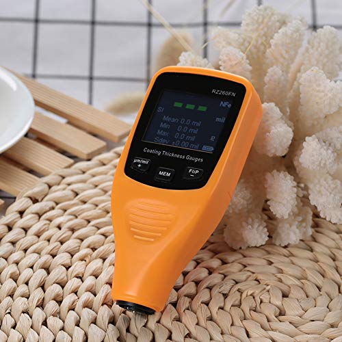 Medidor digital de espesor de recubrimiento, rango de medición 0-1250 μm, alta precisión, pantalla ajustable, portátil para uso automotriz y bricolaje miniatura 5