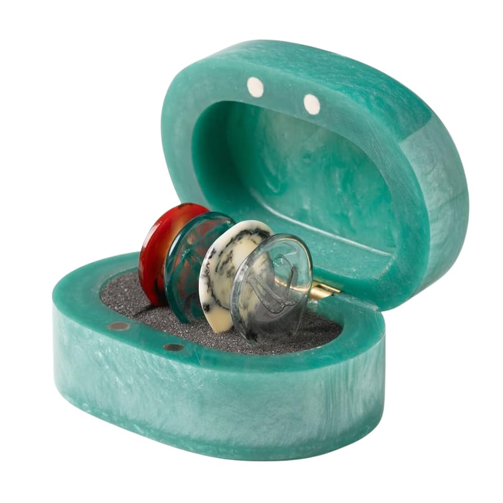 Wambooka Artisan Resin guitar Picks Set with Mother-of-Pearl/Emerald Case Ultra-Light Thick Guitar and Bass Picks Luxury Box (Emerald)-picture-13