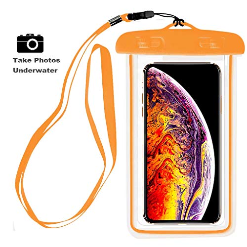 Universal Waterproof Case, CaseHQ Cellphone Dry Bag Pouch for iPhone X, 8/7/7 Plus/6S/6/6S Plus,Samsung Galaxy S9/S9 Plus/S8/S8 Plus/Note 8 6 5 4, Google Pixel 2 HTC LG Sony Moto up to 6.0