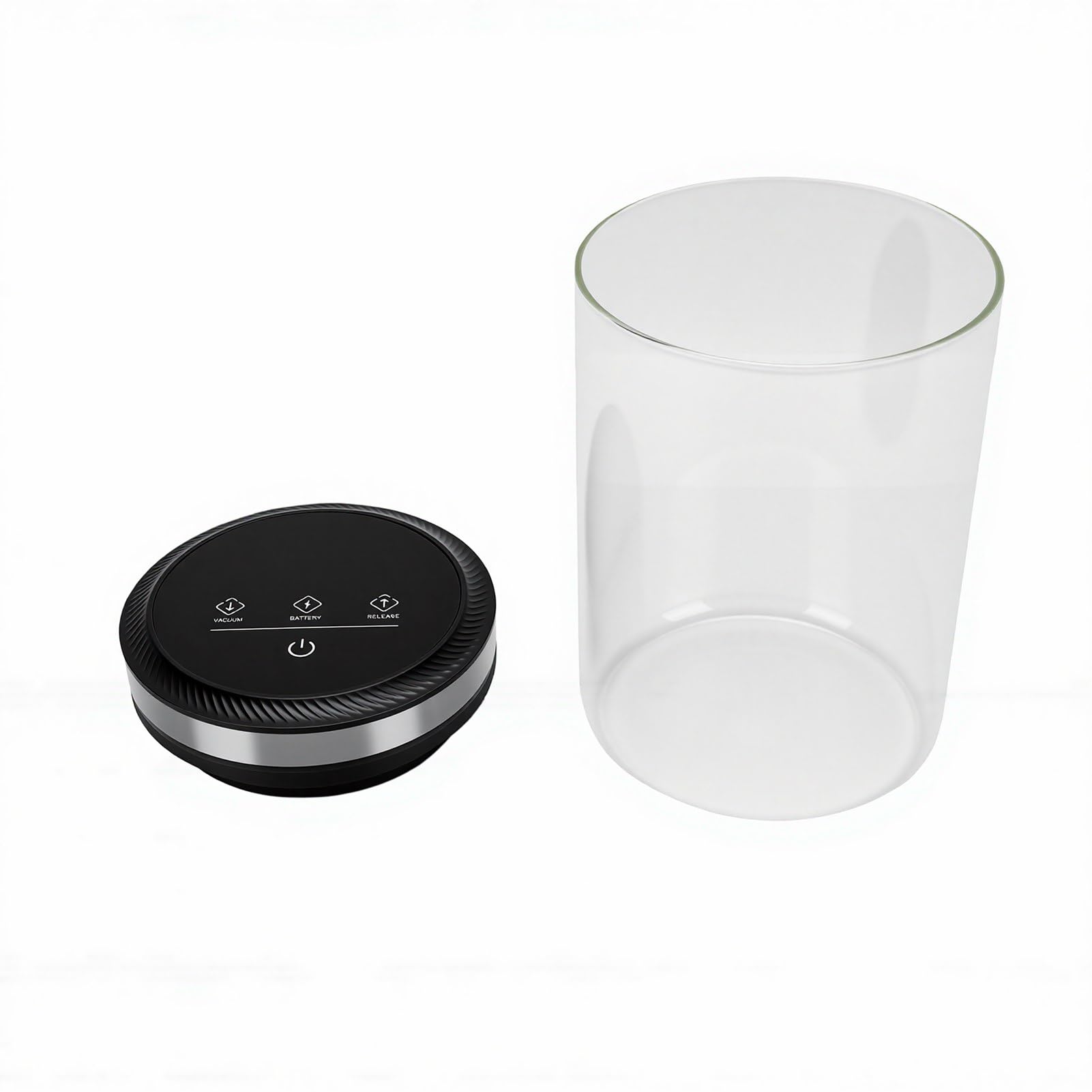 Fdit Automatischer Kaffee-Vakuumbehälter mit Digitalem Display und Luftdichtem Deckel Zur Frischhaltung von Kaffeebohnen und Trockenwaren