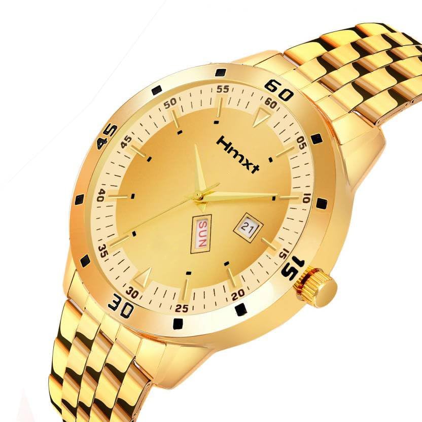 Image of HMXT-114 Glorious Gold Day & Date Series Men's Analog Watch