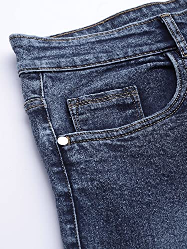 Image of Hubberholme Men's Stretchable Slim Fit Jeans - Casual Cotton Jeans for Men