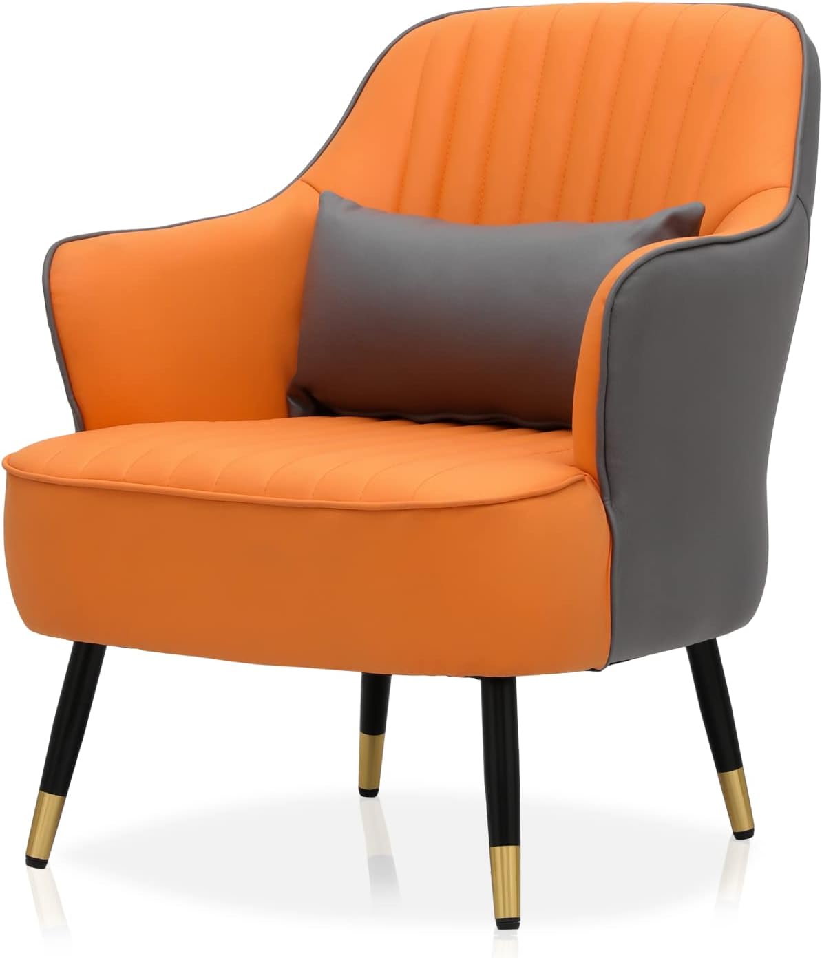 Magshion Living Room Wingback Chair, Upholstered Leather