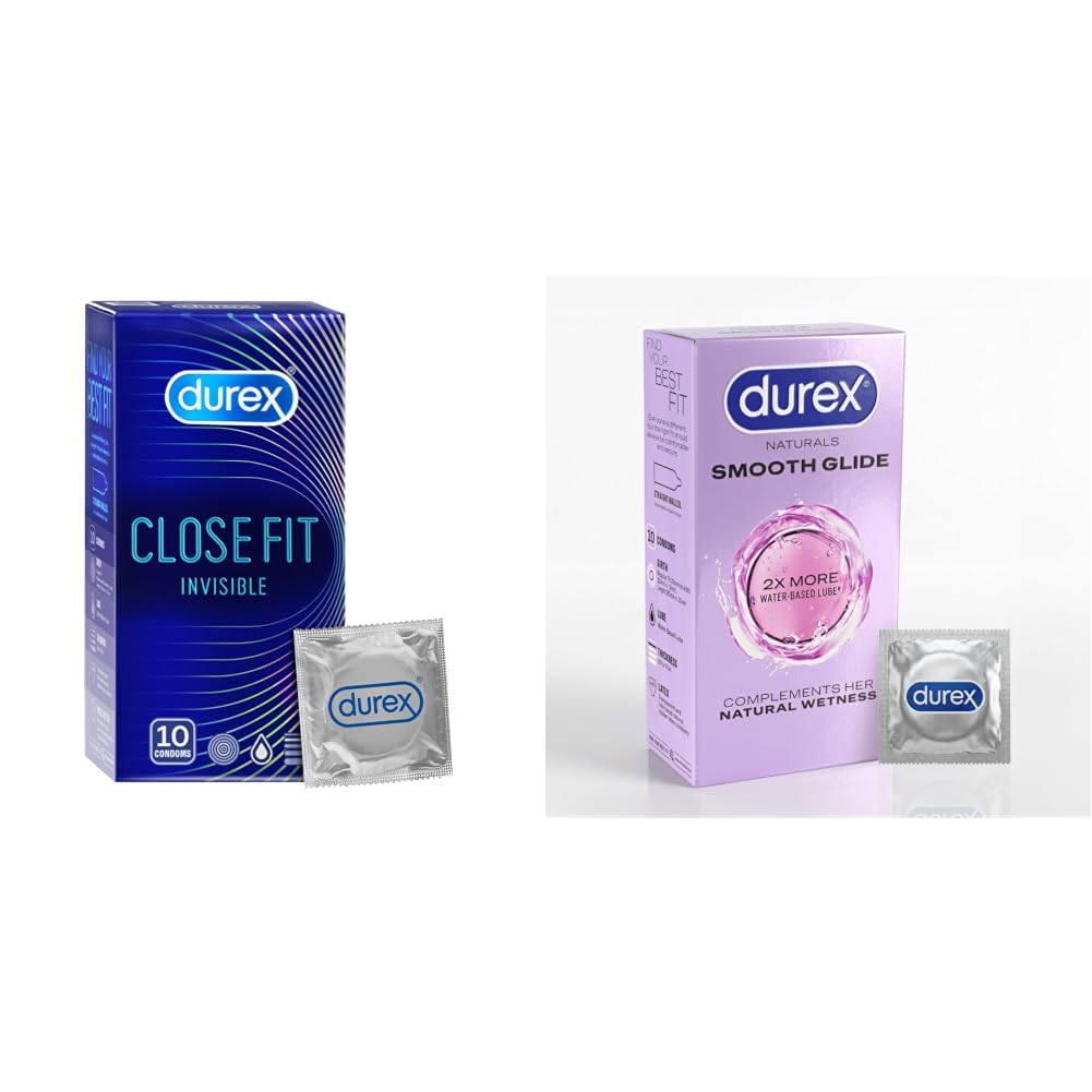 Durex Close Fit Invisible Condoms for Men - 10s | Ultra Thin Condom & Smooth Glide Condoms for Men - 10 Count | with 2X Water-Based Lubricant | Ultra Thin-image-23