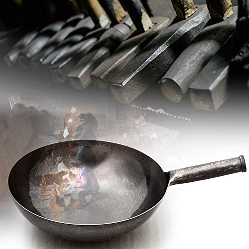 Wok de acero carbono con tapa y mango ergonómico miniatura 3