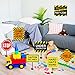 Blulu 9 Pcs Construction Themed Party Signs Decorations Caution Traffic Construction Theme Signs Cutouts for Birthday Party Supplies