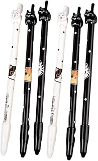 NUOBESTY 6 Pçs Canetas De Tinta Gel Em Forma De Imprensa Canetas De Tinta De 05 Mm Canetas De Gel Fofas Para Gatos Canetas De Gel Canetas De Gel De Plástico Canetas De