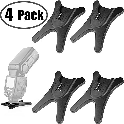 Anwenk Camera Flash Stand Flash Speedlight Hot Shoe Mount Stand with 1/4" Metal