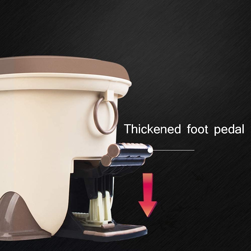 Sistema Pulizia casa 360 ° Spin Mop con Secchio e 4 testine mocio in Microfibra