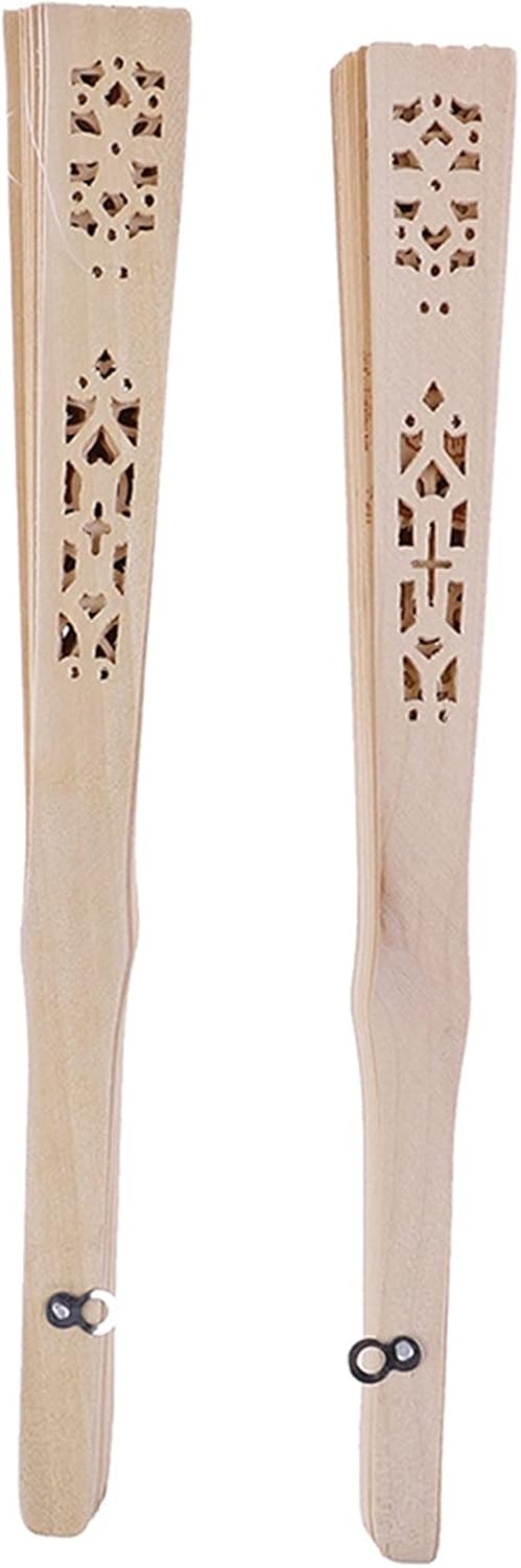 Folding Hand Fan - 1PCS Original Wooden Hand Flower Pocket Fan Decoracion Fiestas Chinese Japanese Folding Fan for Home Decor Decorative Fan (Color : H) (Color : 1pc Random)