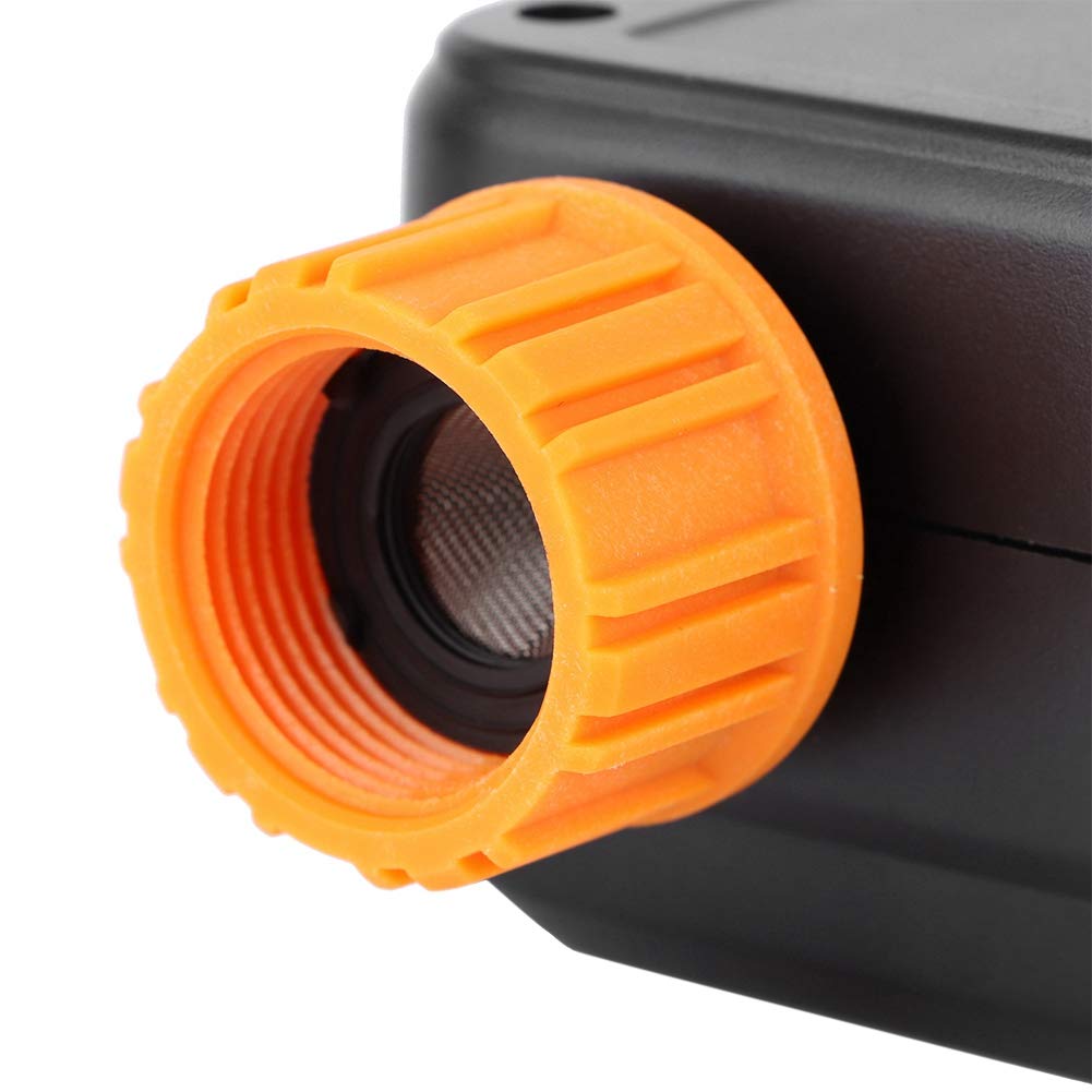 Pantalla LCD inteligente automática, temporizador electrónico de agua para jardín, controlador de de riego con pantalla grande, función exterior para césped, jardín, material ABS