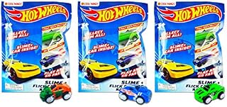 Hot Wheels Minis Blind Bags with Slime - Pack of Three Bags