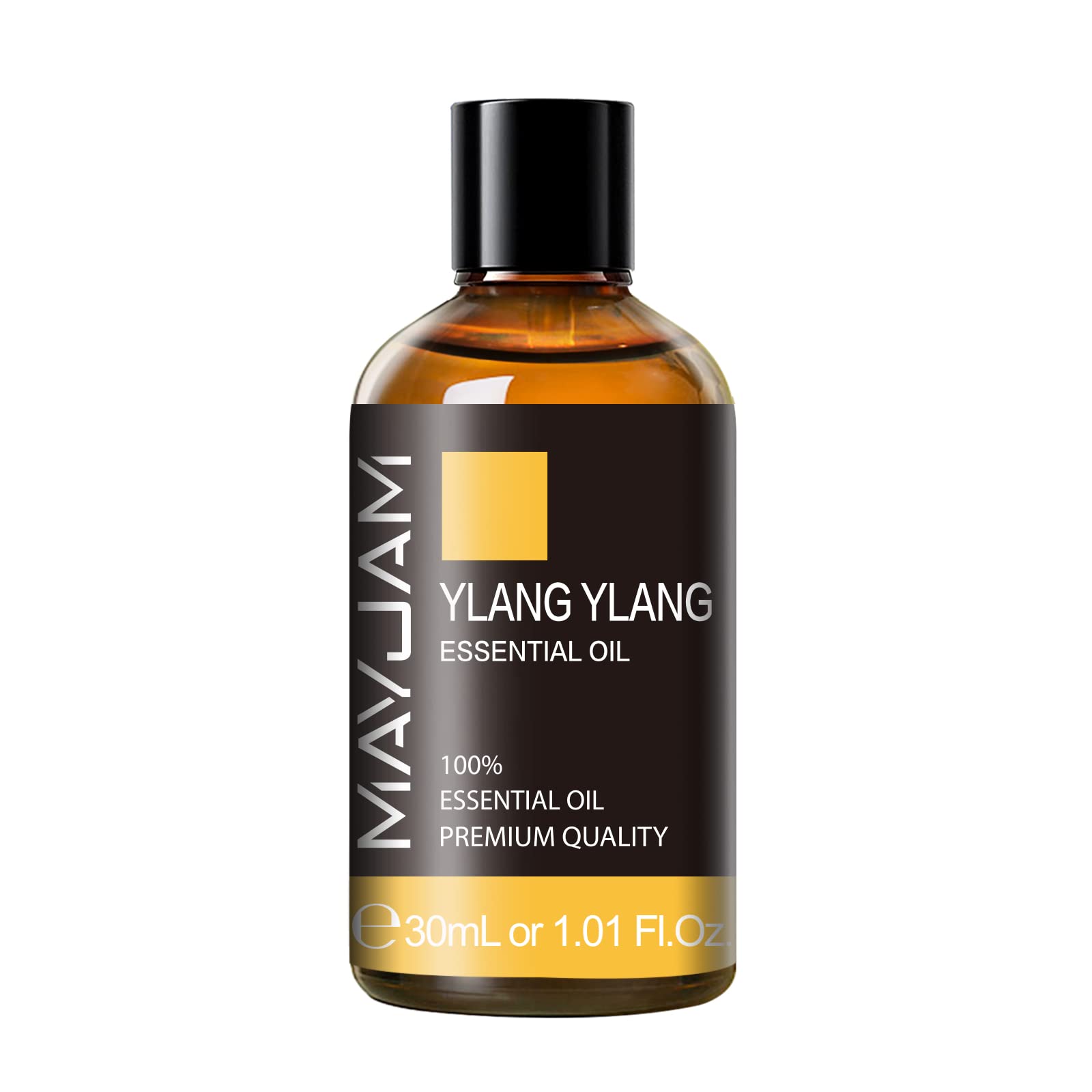 MAYJAM Ylang Ylang Essential Oil with Glass Dropper, MAYJAM 1.01fl.oz Ylang Ylang Oil Essential Oils for Diffusers, Humidifier, Yoga, Soap Candle Making