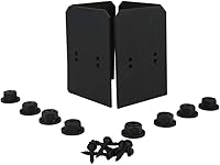 Vista 5 de Ozco Laredo Sunset - Kit de base de poste de 6 x 6, incluye placas decorativas, tuercas hexagonales, tornillos de madera OWT, acero galvanizado