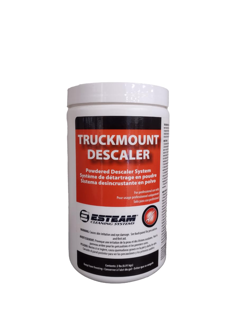 ESTEAM Truckmount Descaler, Step 1, Powdered Descaler System for Removal of Hard Water Deposits from Truckmounts, 2 Lb.