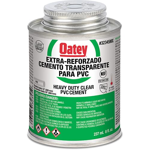 Encuentra reviews de Cemento para pvc para comprar online. 30 Oatey Extra-Reforzado 237ml Cemento Transparente para PVC #32345MX