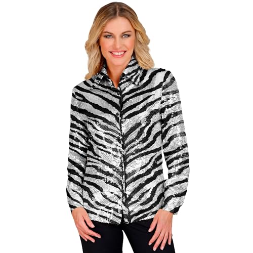 W WIDMANN MILANO Party Fashion - Chemisier Ă Paillettes pour Femme