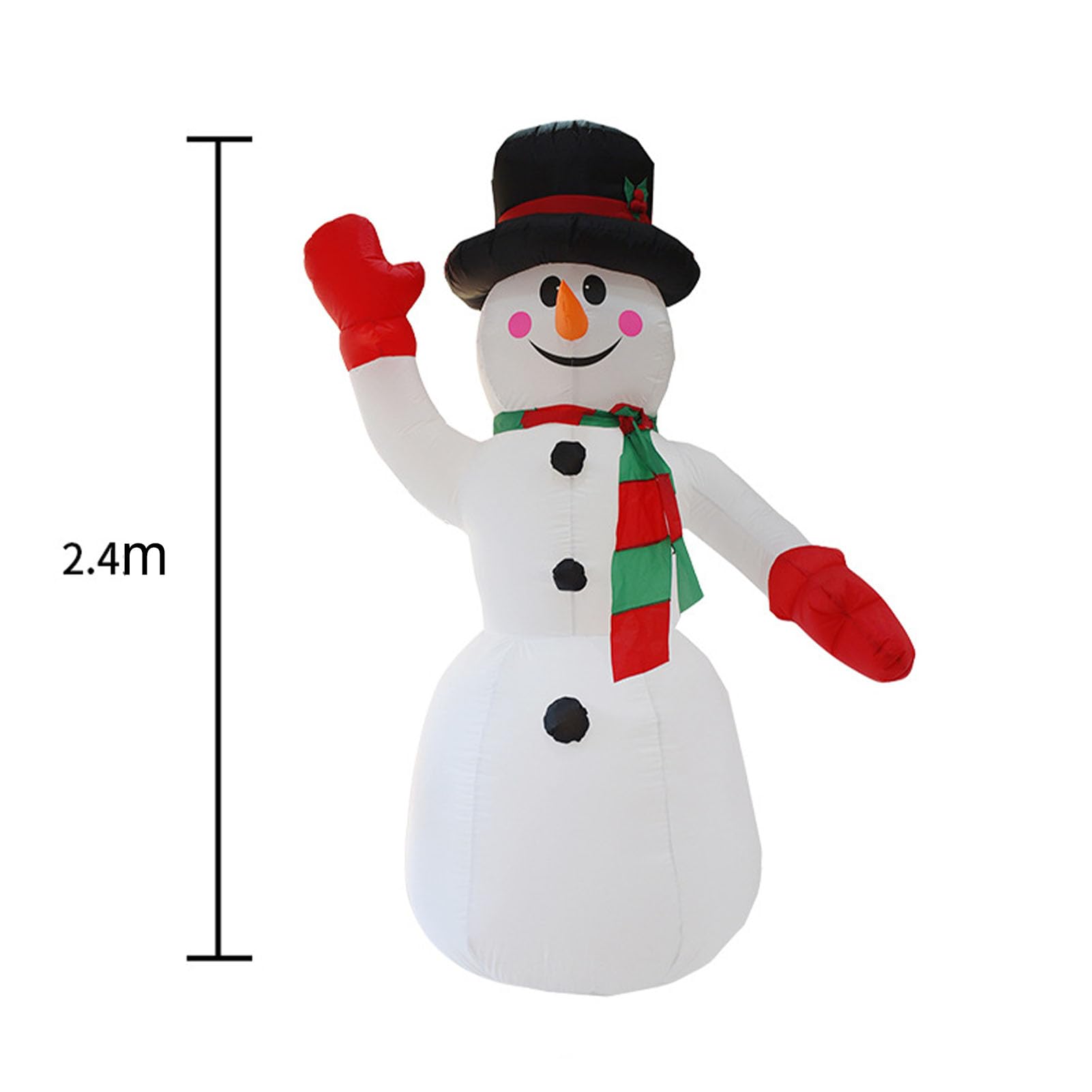 Pupazzo di Neve Gonfiabile di Natale, Pupazzo di Neve Gonfiabile di Natale Alto 8FT Gonfiabili di Natale Decorazioni per Esterni Decorazioni per Il Cortile, Decorazioni per