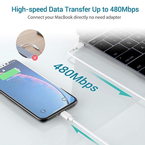 iPhone Fast Charger MFi Certified - Quntis 18W USB C Power Delivery Wall Charger Plug with 6FT C to Lightning    Cable [MFi Certified] Type C Charger for iPhone SE 2020 11 Xs Max XR X 8 Plus iPad Pro