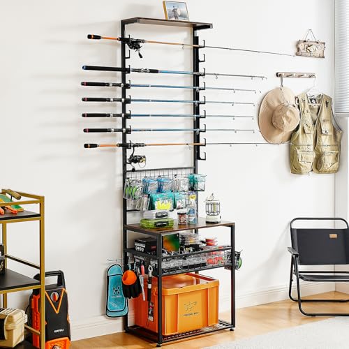 YIYYZI Fishing Rod Holder for Garage, Fishing Pole holders Hold