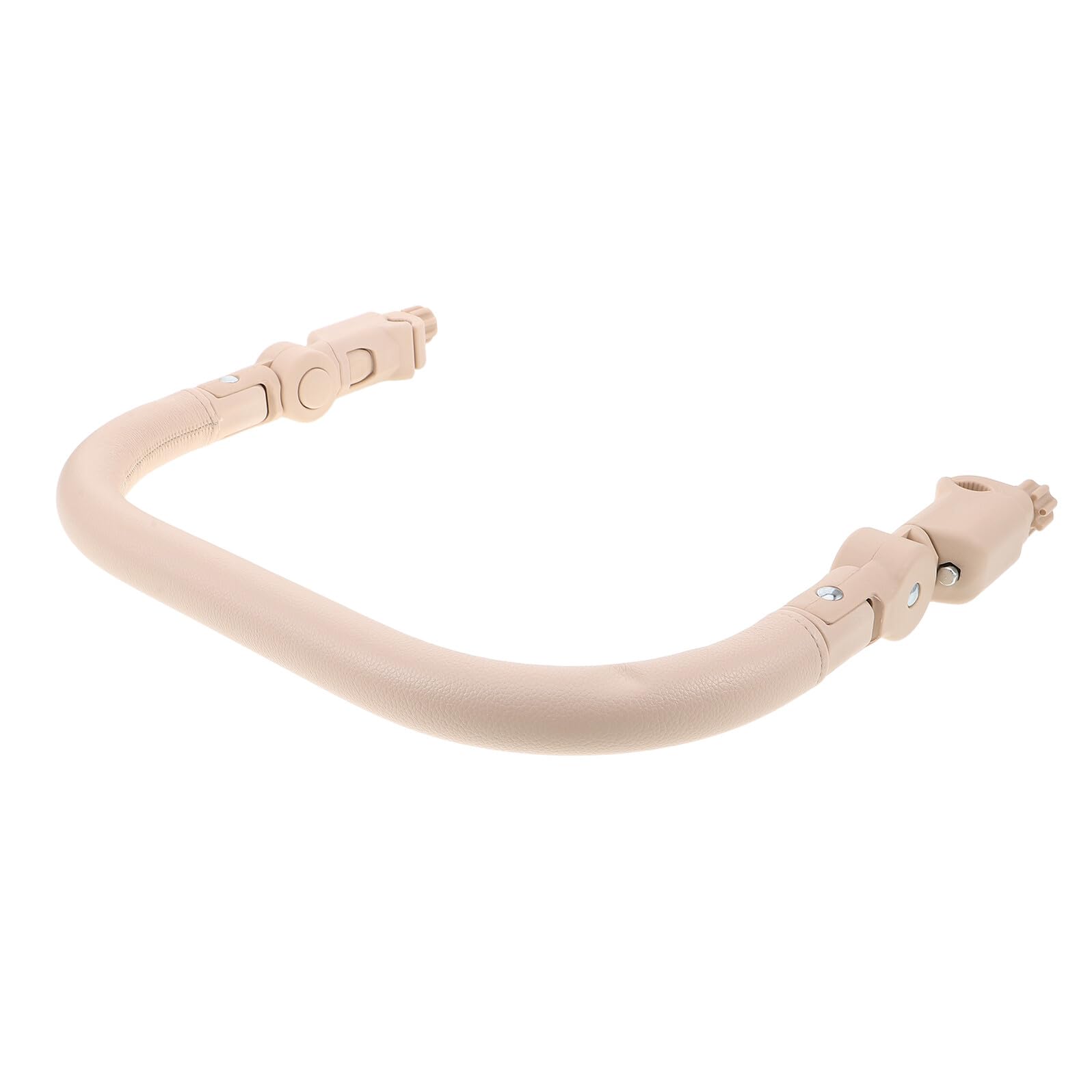 Reposabrazos Ajustable para Cochecito Cubierta de Pu, Soporte | Ángulo Regulable, Apoyo Seguro, Mantenimiento Fácil, Compatible Carrito, Color Beige, Uso Exterior
