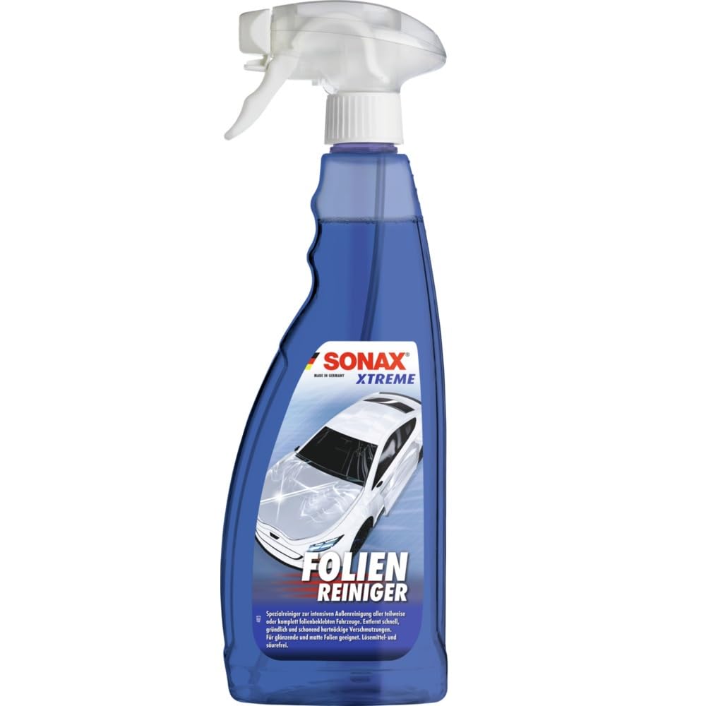 SONAX XTREME FolienReiniger (750 ml) entfernt selbst hartnäckige Verschmutzungen auf glänzenden & matten Folien | Art-Nr. 03994000
