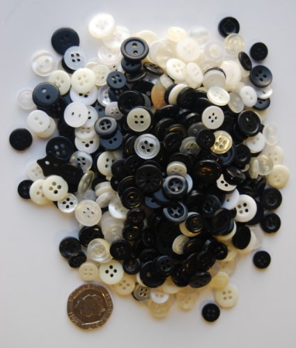 celloexpress Pastel Mix Tiny Buttons - Mixed Colours Small Sizes Mini Crafts Sewing Card Embellishments (Pack of 250g)