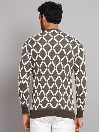 Image of eWools Men's Winterwear Woolen Striped Sweaters
