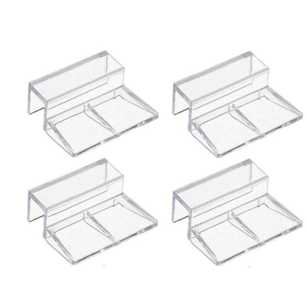 4pc Fish Tank Cover Bracket Multi-functional Fish Tank Lid Support Clip Durable Acrylic Clip Holder Aquarium Cover Clip Holder