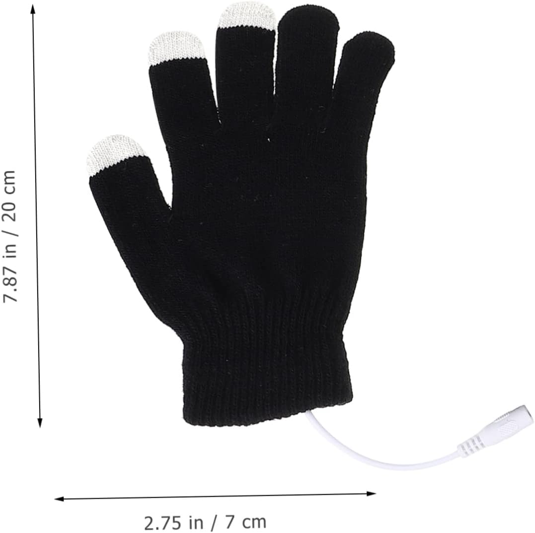 KICHOUSE Warm Winter Gloves Heating Touchscreen Mitts for Women Men Rechargeable Hand Warmers