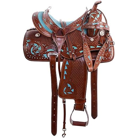 Blue Lake Hochwertiger Westernsattel aus Leder Cover